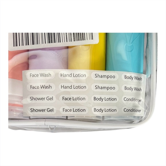 💖5 for $25💖 5pc Travel Bottles Set Leak Proof TSA Approved Silicone Toiletry Kit - Picture 3 of 7